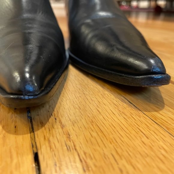 Sigerson Morrison Black and White Knee-High Boots - Picture 6 of 9